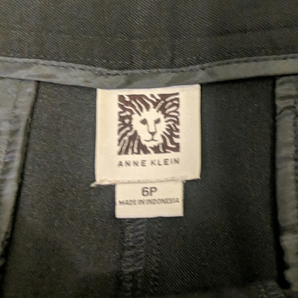 Anne Klein black pants sz 6P - Picture 2 of 9